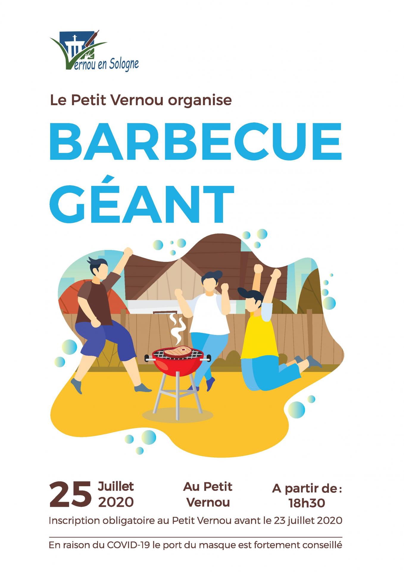 Affiche barbecue geant
